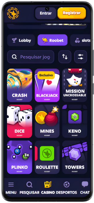 Roobet Captura de tela do jogo de cassino