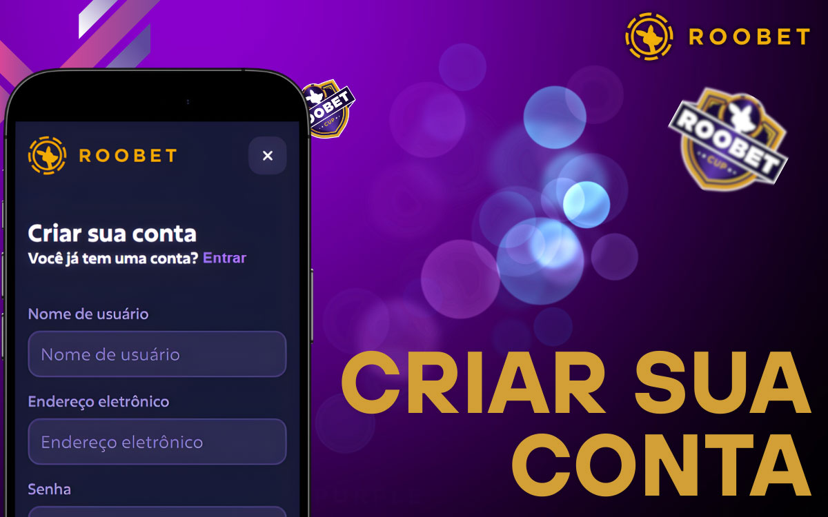 Roobet Criar sua Conta