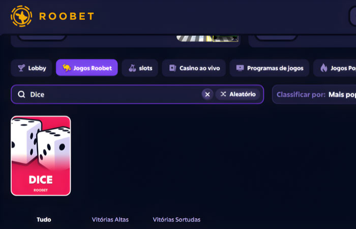 Roobet Dice