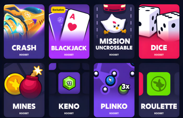 Roobet Jogos