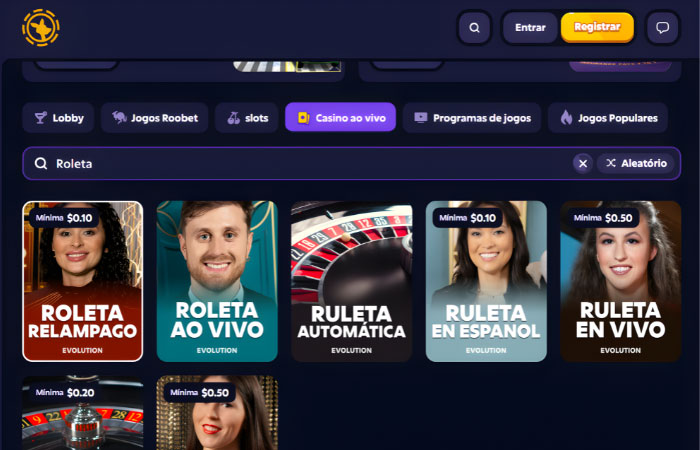 Roobet Roleta Ao Vivo